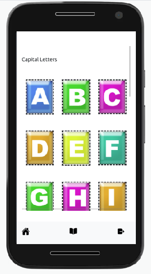 English Capital Alphabets or Letters : Funtu app is designed to help kids to see , listen and learn  Capital English Alphabets