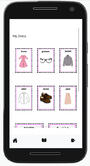 Funtu app is designed to help kids to see , listen and learn the dress i wear 