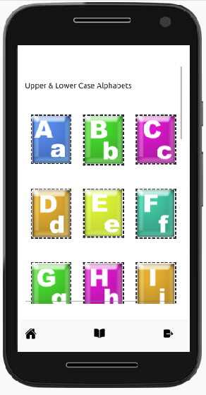 English Capital & Lower Alphabets or Letters Funtu app is designed to help kids to see , listen and learn English Capital & Lower Alphabets or Letters  