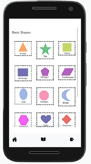 Basic Shapes :Funtu app is designed to help kids to see , listen and learn and identify basic shapes